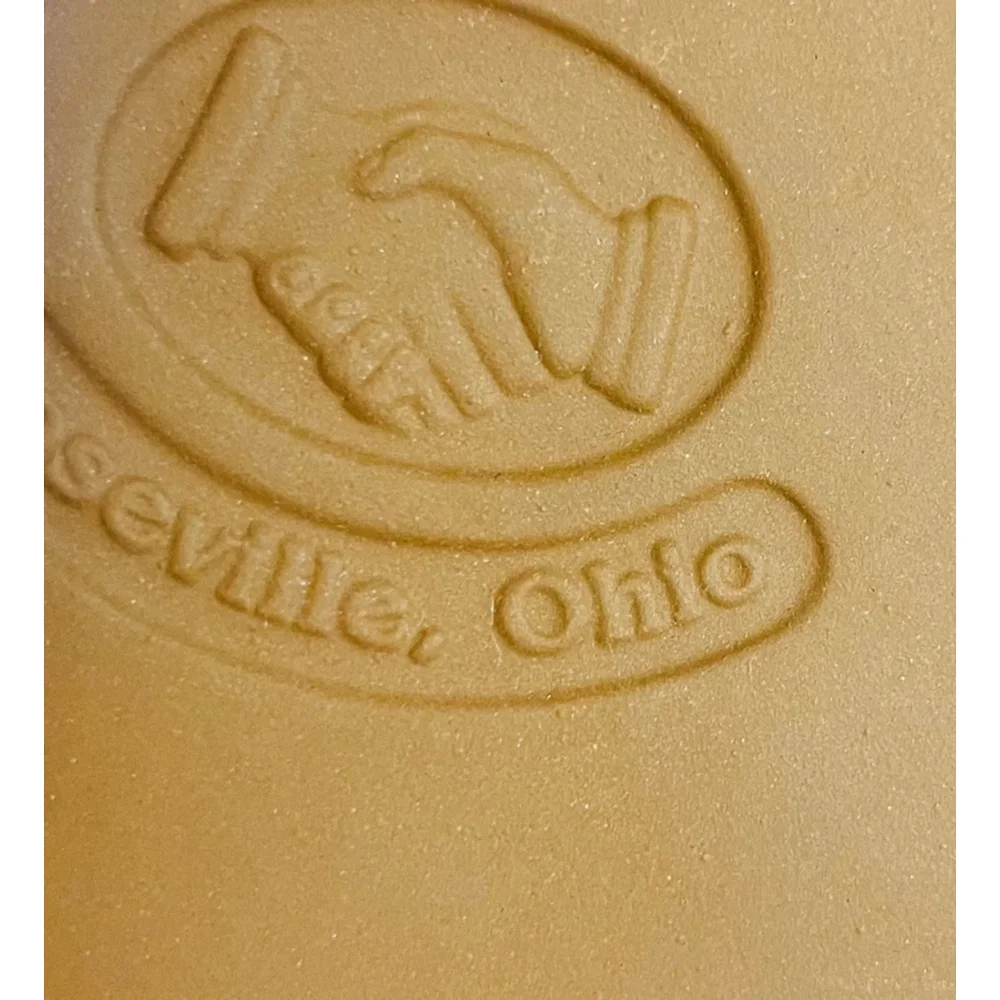 Vintage Roseville Teddy‎ Bear Cookie Mold | Brown Ceramic | Decor